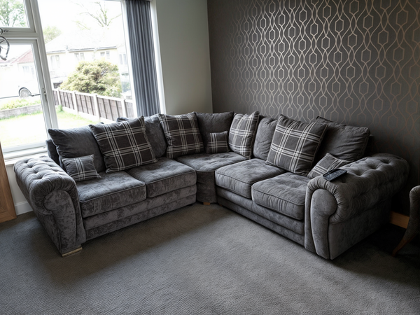 Verona Sofa - 5 Seater Corner Sofa - Scatter Back Cushions / High Back Cushions