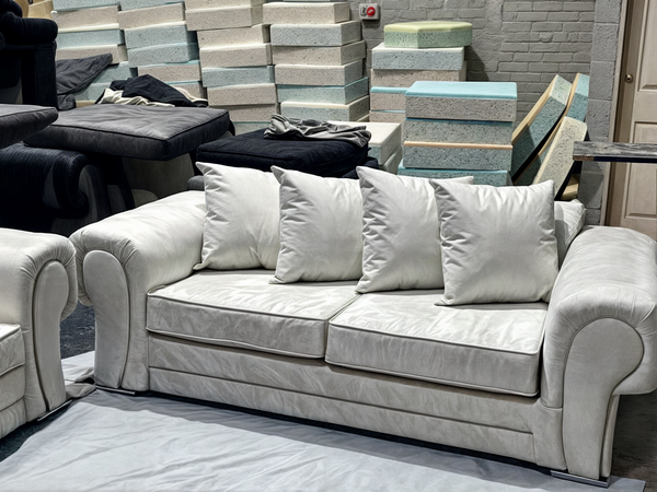 Verona Sofa - 3 Seater Sofa & 2 Seater Sofa Settee - Plush Velvet - Scatter Back Cushions / High Back Cushions